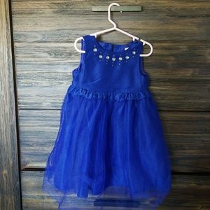 Gymboree Holiday royal blue dress